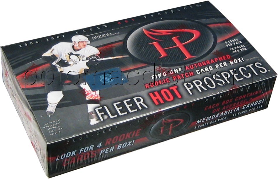 Fleer Hot Prospects Hockey Box Potomac Distribution