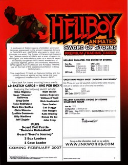 Hellboy Animated: Sword of Storms Premium Trading Cards Box Case [10 boxes]