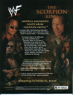 Scorpion King/WWF Motion Cards