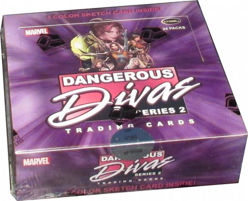 Marvel Dangerous Divas Series 2 Trading Cards Box