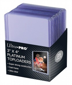 Ultra Pro 3" x 4" Platinum Toploader Case [40 packs of 25 Toploaders]